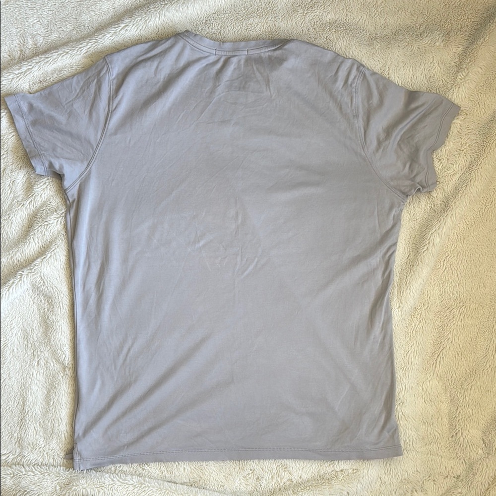 Robert Barakett | Mens Large | Light Gray Short Sleeve Tee Crew Neck 100% Cotton - Picture 5 of 7